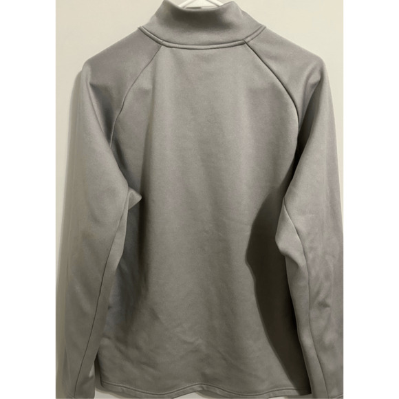 Reebok Mens Large Quarter Zip Jacket Gray Pullover Gray Athletic Sz M - Picture 5 of 7
